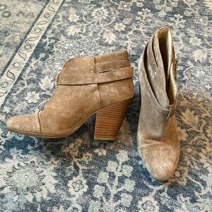 3” Nude Suede Rag & Bone Booties